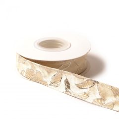 Barokk mintás drótos szalag / 2,5cm x 10y  03# Barokk mintás drótos szalag / 2,5cm x 10y  03#