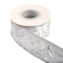Barokk mintás drótos szalag / 4cm x 10y  01#