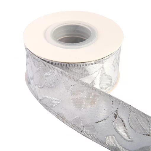 Barokk mintás drótos szalag / 4cm x 10y  01#