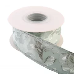 Barokk mintás drótos szalag / 4cm x 10y  02#