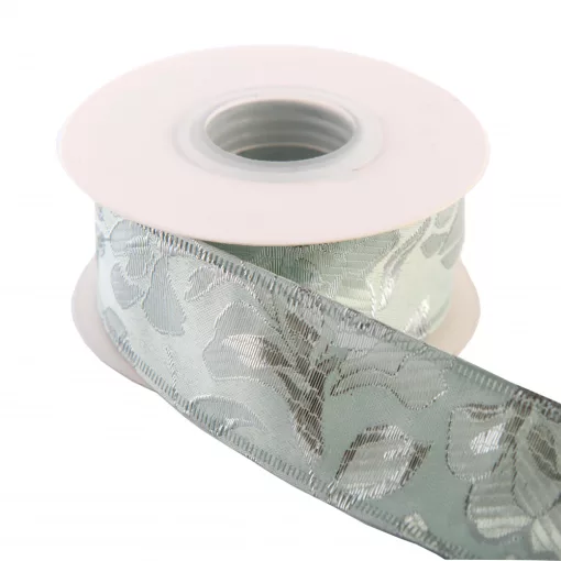 Barokk mintás drótos szalag / 4cm x 10y  02#