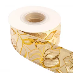Barokk mintás drótos szalag / 4cm x 10y  1#