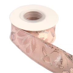 Barokk mintás drótos szalag / 4cm x 10y  05#