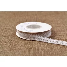 Fehér csipke szalag / 1cm x 5y  01#