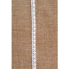 Fehér csipke szalag / 1cm x 5y  01#