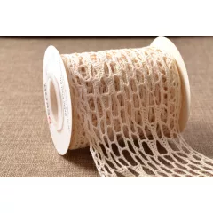 Natúr csipke / 10cm x 5y   01#