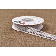 Fehér csipke szalag / 1,5cm x 5y  01#