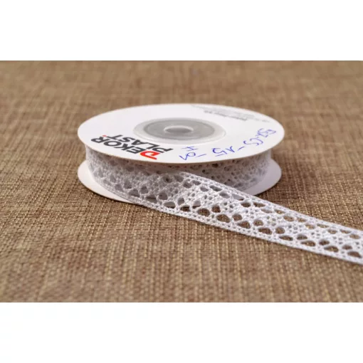 Fehér csipke szalag / 1,5cm x 5y  01#