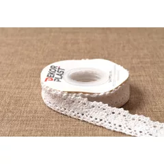 Fehér csipke szalag / 2cm x 5y  01#