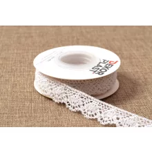 Fehér csipke szalag / 2cm x 5y   04#