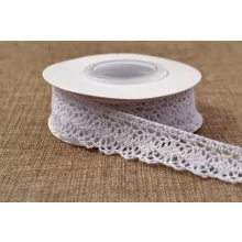Fehér csipke szalag / 2,5cm x 5y  05#