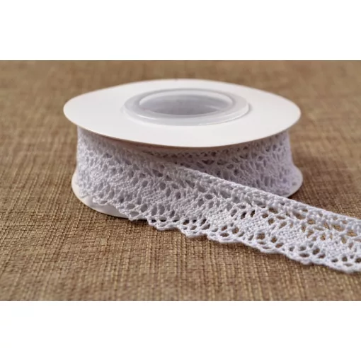 Fehér csipke szalag / 2,5cm x 5y  05#