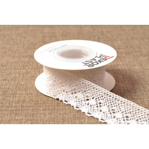 Fehér csipke szalag / 3cm x 5y  04#