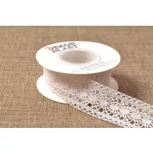 Fehér csipke szalag / 3,5cm x 5y  01#