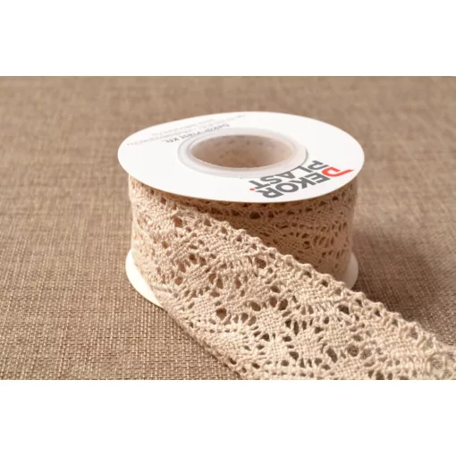 Natúr csipke / 4cm x 5y   02#