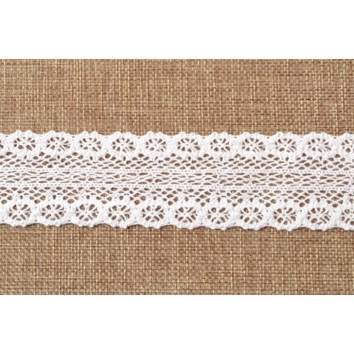 Fehér csipke szalag / 4cm x 5y   03#