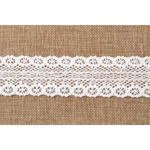 Fehér csipke szalag / 4cm x 5y   03#