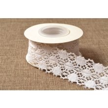 Fehér csipke szalag / 4cm x 5y  05#