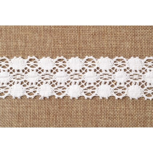 Fehér csipke szalag / 4cm x 5y  05#