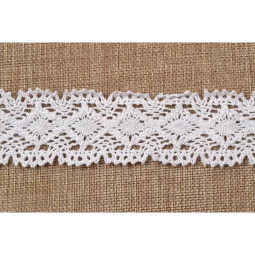 Fehér csipke szalag / 4cm x 5y  07#