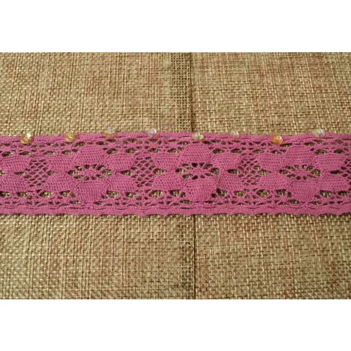 Színes, pamut csipke / 4cm x 5y  31#