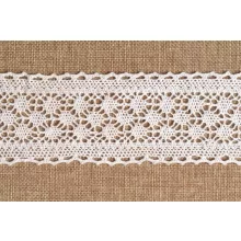 Fehér csipke szalag / 6cm x 5y   01#