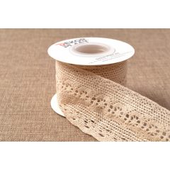 Natúr csipke / 6cm x 5y  01#