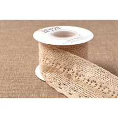 Natúr csipke / 6cm x 5y  01#