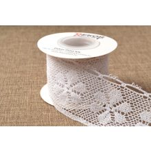 Fehér csipke szalag / 6cm x 5y  03#