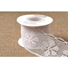 Fehér csipke szalag / 6cm x 5y  03#