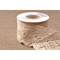 Natúr csipke / 7cm x 5y   03#