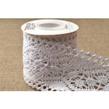 Fehér csipke szalag / 8cm x 5y    01#