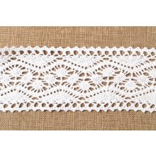 Fehér csipke szalag / 8cm x 5y    01#