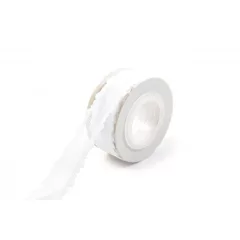 Szatén csipkés szélű hálós szalag / 2,5cm x 10y