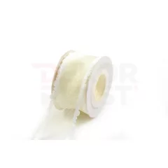 Szatén csipkés szélű hálós szalag /4cm  x 10y