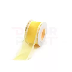 Szatén csipkés szélű hálós szalag / 4cm x 10y