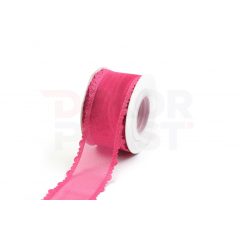 Szatén csipkés szélű hálós szalag / 4cm x 10y