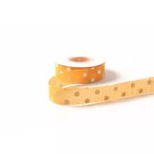 Pöttyös Lenvászon szalag / 2,5cm x 10y  12#