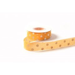 Pöttyös Lenvászon szalag / 2,5cm x 10y  12#