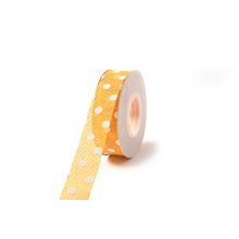 Pöttyös Lenvászon szalag / 2,5cm x 10y  12#