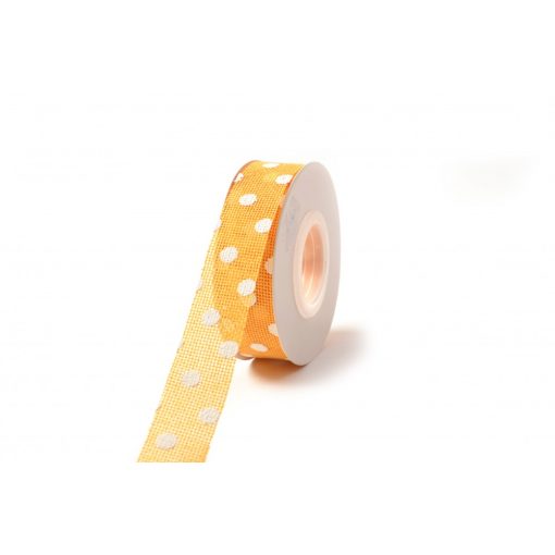 Pöttyös Lenvászon szalag / 2,5cm x 10y  12#