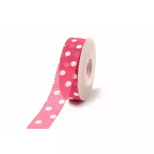 Pöttyös Lenvászon szalag / 2,5cm x 10y   20#
