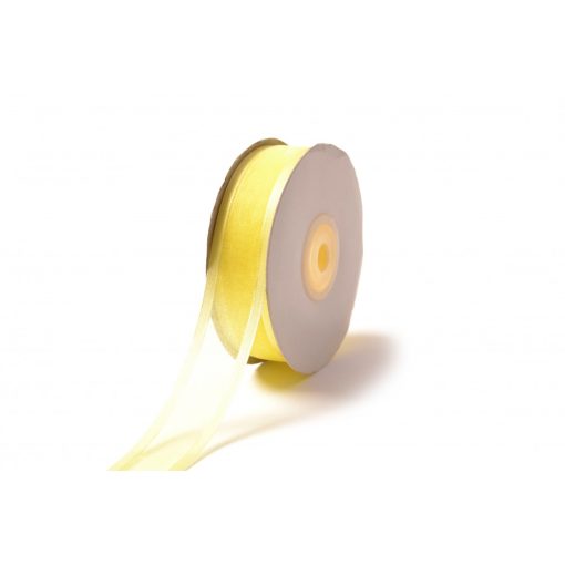 Szatén szélű organza szalag / 2,5cm x 25y  15#