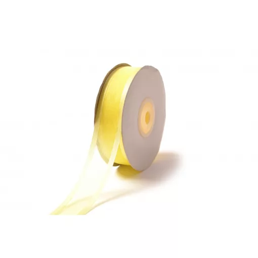 Szatén szélű organza szalag / 2,5cm x 25y  15#