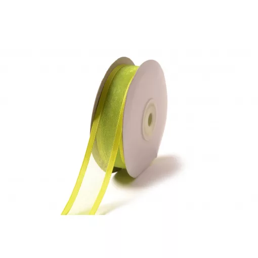 Szatén szélű organza szalag / 2,5cm x 25y  52#