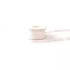 Szatén szélű organza szalag / 4cm x 25y  01#