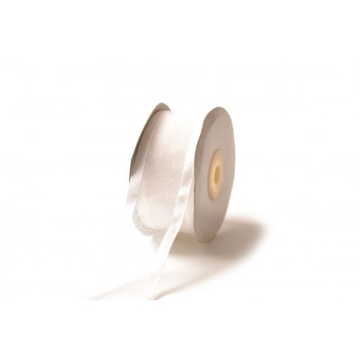 Szatén szélű organza szalag / 4cm x 25y  01#