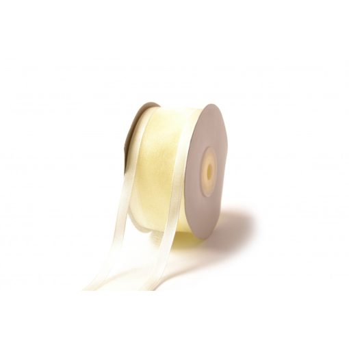Szatén szélű organza szalag / 4cm x 25y  02#