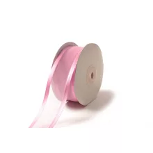 Szatén szélű organza szalag / 4cm x 25y  12#