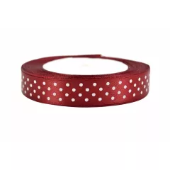 Pöttyös szatén szalag 1.5cm x 22.75m 